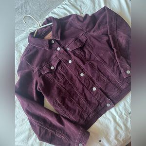 Women’s Levi’s Velvet Maroon Trucker